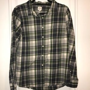 J.Crew Long Sleeve Flannel Button Down